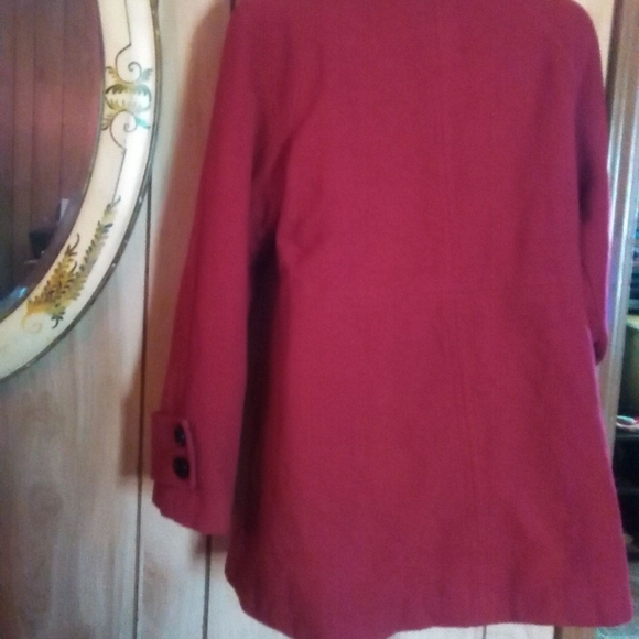 macintosh new England wool blend coatWomen's Red Pea Coat - Picture 6 of 7